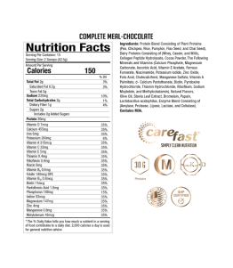 Complete Meal Shake Mix